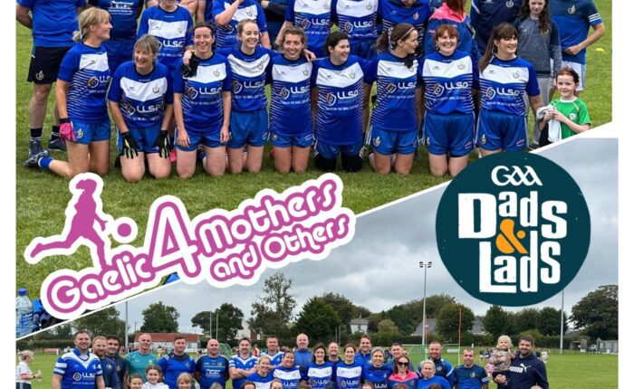 Two team photos of Naomh Martin for GAA Dads and Lads.