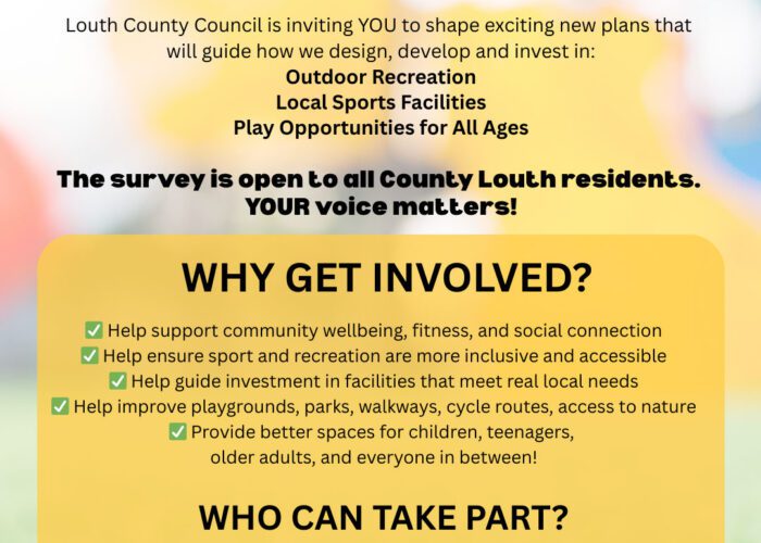 Active Louth Online Surveys Poster