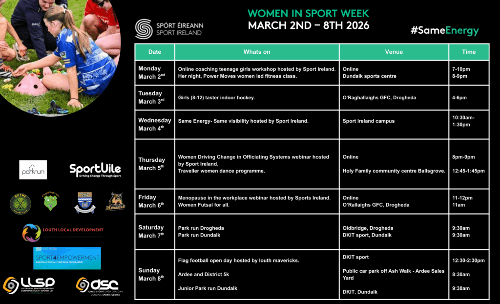 Women in Sport Week Event Lisitng